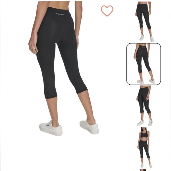 Calvin Klein Charcoal Performance Leggings - Picture 1 of 6